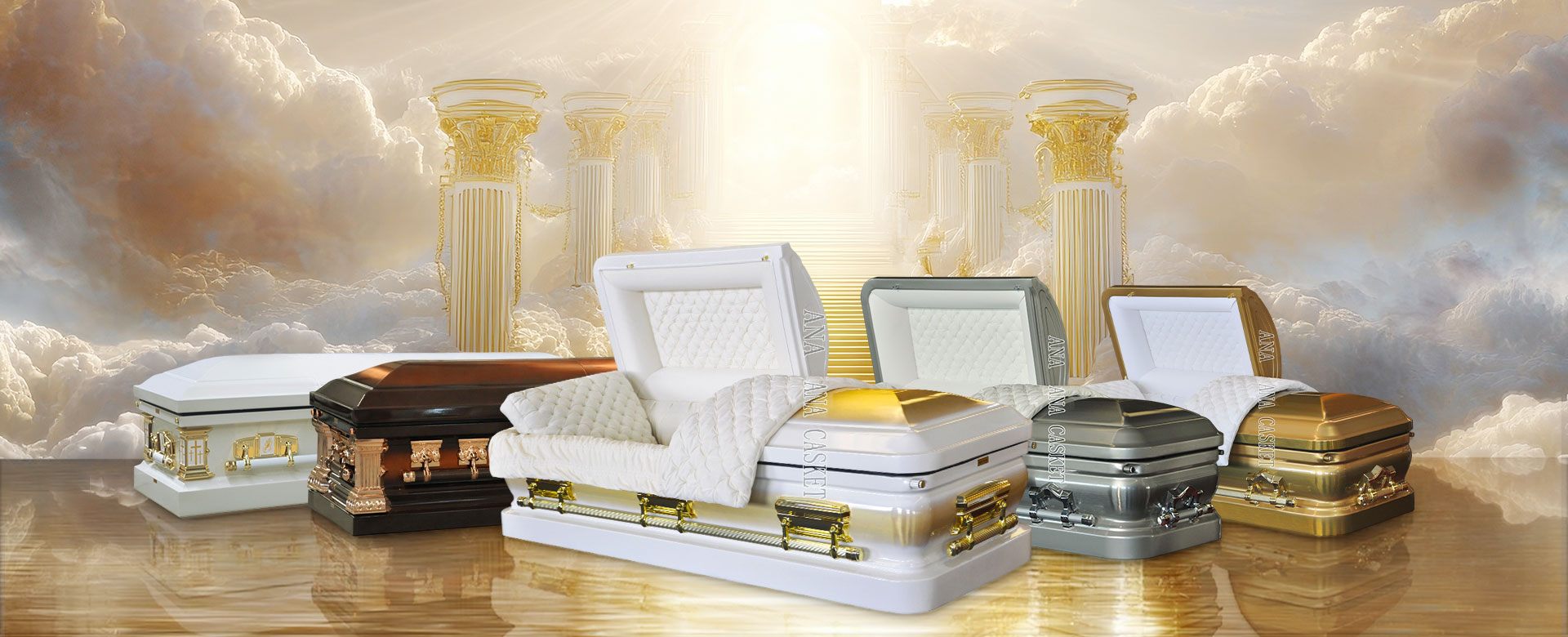 exquisitely handcrafted top-selling caskets